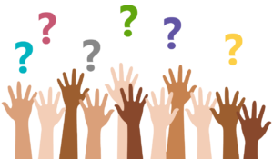 FAQ Questions Hands Up